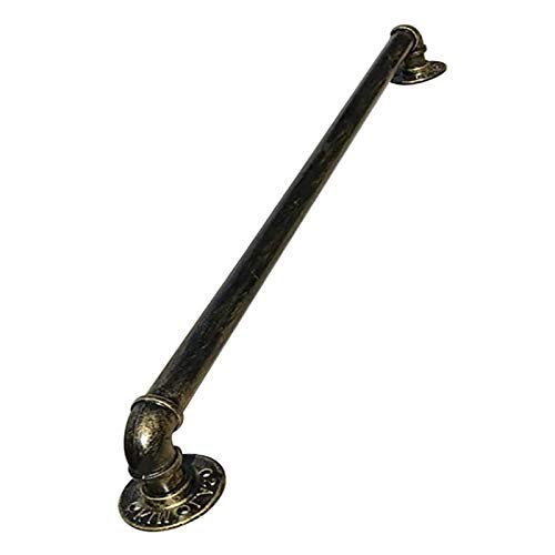 WL-ZZZ Treppenhaus Handlauf Industrial Vintage Loft Pipe Style Handlauf Schmiedeeiserne Geländer Rail Wall Support Handgeländer für Treppen Innen- und Außenschritte, Bronze (Size : 330cm(11ft))