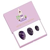 Yoni Eier für Frauen, Ungebohrtes Yoni-Eier-Set mit Box, natürliche Jadesteineier, Frauen, Kegel-Übung, Amethyst-Eier