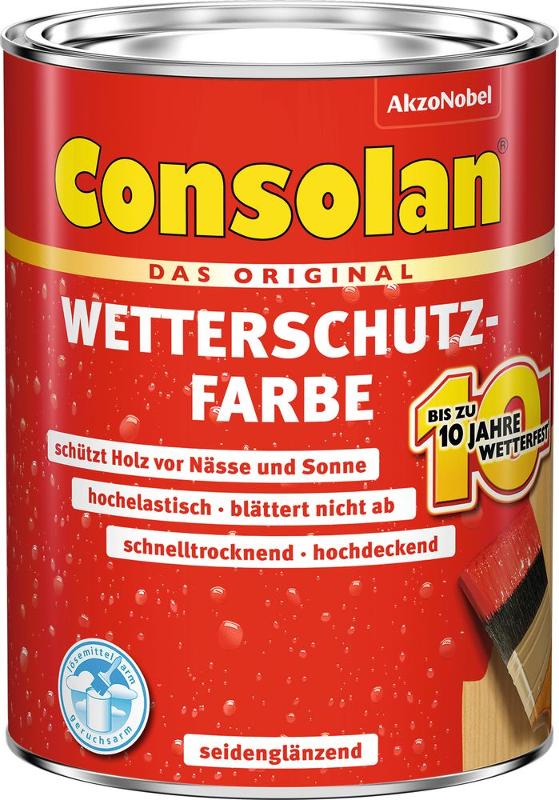 Consolan Wetterschutz-Farbe 5L (Weiß)