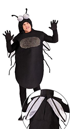 Guirca - Fliegen-Kostüm für Erwachsene, schwarz, Einheitsgröße, 80668