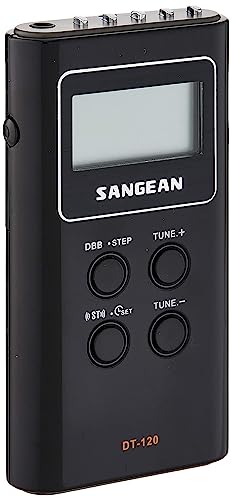 Sangean DT-120 B Digitales Taschenradio (UKW, LCD) schwarz
