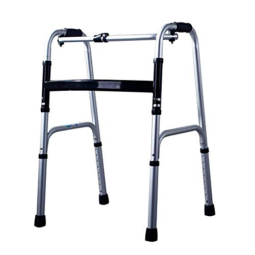 Gehgestell, faltbare Gehhilfen, leichte, höhenverstellbare Gehhilfen mit Aluminiumrädern und 2-Rädern-Duschsitz für den Rollator für die Mobilität älterer Menschen