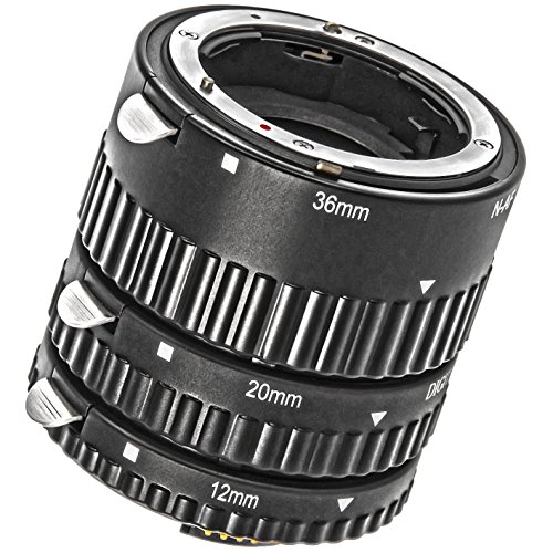 Meike Automatik Makro Zwischenringe fuer Nikon- mit Autofokus-Weiterleitung - MK-N-AF-B für Nikon D7500 D7200 D7100 D7000 D5300 D5200 D5100 D5000 D3100 D3000 D800 D800E D700 D600 D300 D300 D90 D80