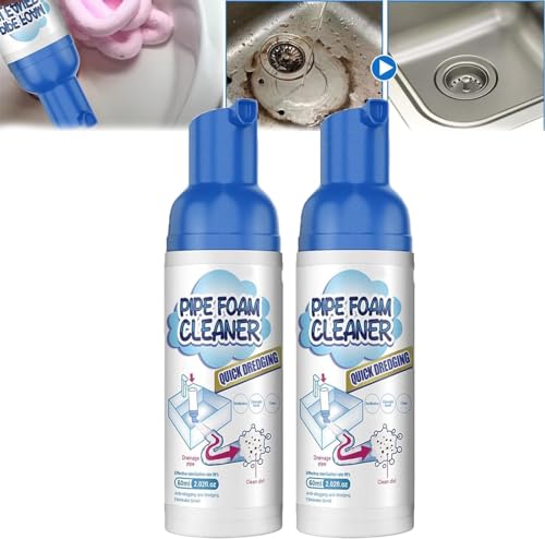 2PCS Yougo Drain Cleaner, Get out Foaming Drain Cleaner, Liquid Hair Drain Clog Remover & Cleaner