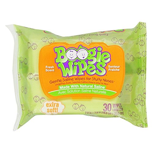 Boogie Wipes Gentle Saline Wipes For Stuffy Noses Grape -- 30 Wipes by Boogie Wipes