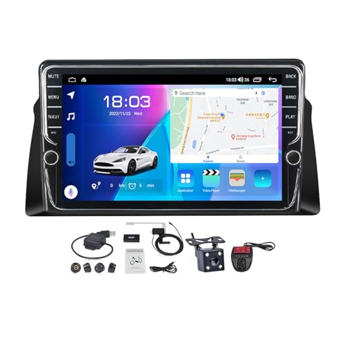 VOLEMI Android 11 Autoradio 2 Din Navigation System für Lifan 720 2013-2015 mit 9 Zoll Screen Mirror Link/CarPlay Android Auto/FM RDS DAB+ Radio/Lenkradsteuerung/Rückfahrkamera (Size : K300S)