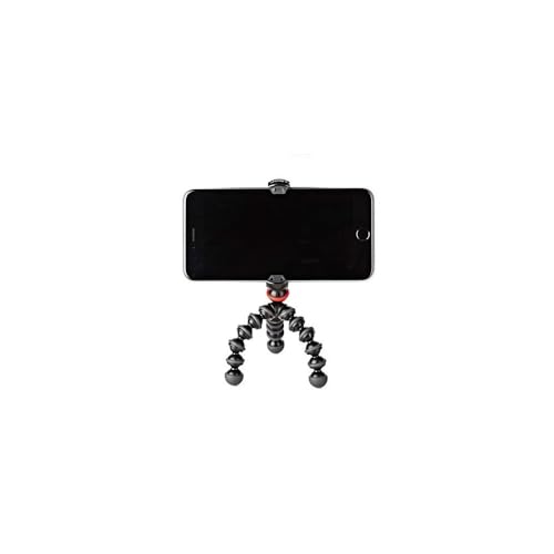JOBY GorillaPod Mobile Mini: A Portable Mini GorillaPod Tripod That Fits Most iPhones, Androids and Windows Phones Including iPhone 8, 8 Plus, Google Pixel and Lumia 950 XL,schwarz