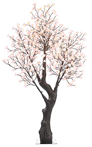 Luminea LED Baum: LED-Deko-Kirschbaum, 576 beleuchtete Blüten, 200 cm, für innen & außen (LED Baum Kirschblüten)