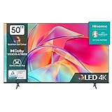 Hisense 50E7KQ QLED Smart TV 127cm (50 Zoll), 4K, HDR10, HDR10+ decoding, HLG, Dolby Vision, DTS Virtual, 60Hz Panel, Bluetooth, Alexa Built-in, VIDAA Voice, schwarz [2023