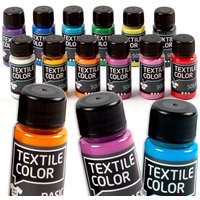 Textile Solid, verschiedene Farben, blickdicht, 12 x 50 ml