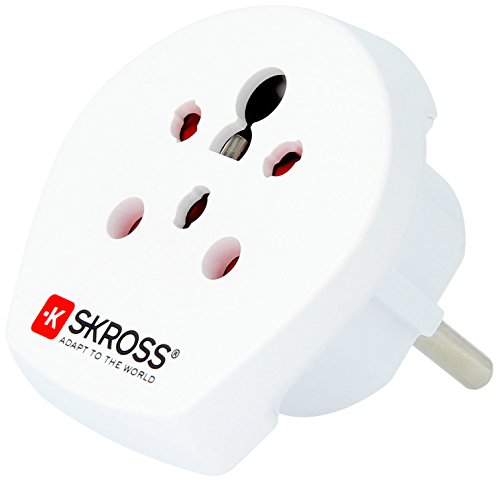 Best Price Square TRAVEL Adaptor, 16A, 250VAC 1.500217 by SKROSS