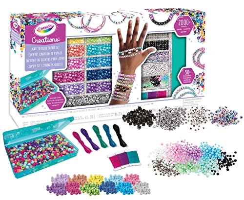 Crayola - Creations, Super Set Buchstaben und Perlen, kreative Aktivität und Geschenk für Mädchen ab 8 Jahren, 04-2922