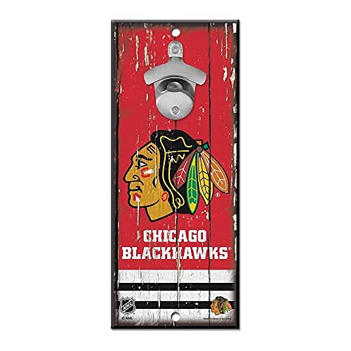 Wincraft Chicago Blackhawks NHL Schild mit Flaschenöffner
