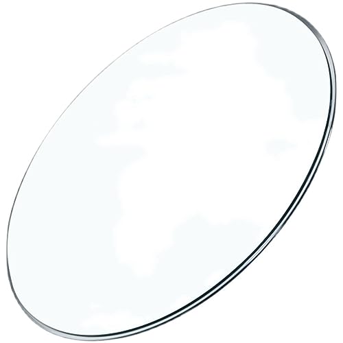 ELLEDA Glasplatte for runden Tisch in verschiedenen Größen, transparentes Glasmaterial, runde Glastischplatte, rund 38-50-80 cm, rundes Glas (Size : 42CM(16.5IN))