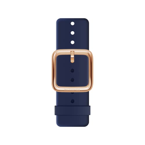 Withings Unisex-Adult Premium Armband aus Fluorelastomer für Scanwatch, HR Sport, ECG, Move und Steel [Amazon Exclusive], Night Blue und Rosegold Buckle, 18mm