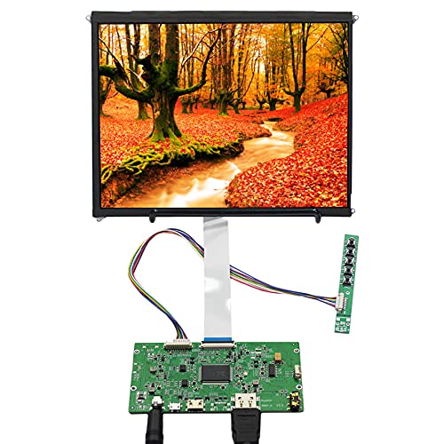 VSDISPLAY 9,7 Zoll 2048 x 1536 51P EDP IPS LCD-Bildschirm 9,7 Zoll LP097QX1 / LTL097QL01 / HQ097QX1 und HD-MI LCD Controller Board, für PiCade/MiSTer Setup/Raspberry Pi Projekt