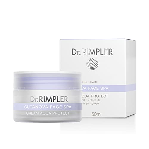 Dr. Rimpler Anti-Aging Gesichtscreme mit Algenextrakt"Cutanova Face Spa - Aqua Protect" I Faltencreme mit leichtem UV Schutz I Tagespflege