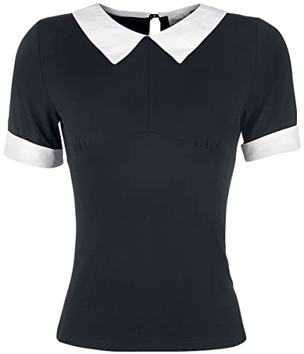 Banned Alternative Morticia Frauen T-Shirt schwarz XS