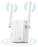 Maxesla WiFi-Signalverstärker, 300 Mbps WiFi-Verstärker, 2,4 GHz, mit Ethernet WAN/LAN, unterstützt Dual-Ap-Antennen/Repeater, WLAN-Extender
