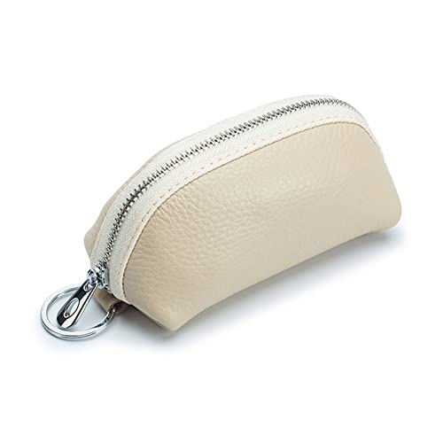 Geldbörse für Damen Mini Schlüsseltasche Damen Haushalt Auto Große Kapazität Leder Multifunktionstasche Kleine Damengeldbörse (Farbe : Milkshake White, Size : 12x6x5cm)
