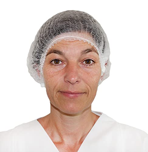 Medi-Inn Klipphauben Kopfhauben Schwesternhauben OP-Hauben atmungsaktiv (weiß, 1000 Stück)
