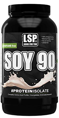 LSP Soy 90 (Sojaprotein 100% Vegan) Vanille, 1er Pack (1 x 1 kg)