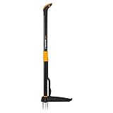 Fiskars Xact Unkrautstecher, schwarz/orange, Länge 100 cm