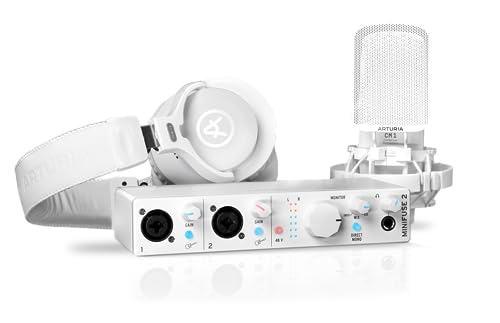 Arturia MiniFuse Recording Pack White USB-Audio Interface+ CM1 + EF1 - USB Audio Interface