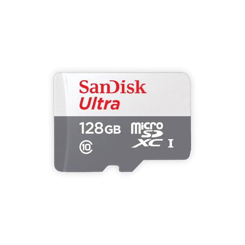 SanDisk Ultra 128 GB microSDXC Speicherkarte mit A1 App Performance bis zu 80 MB/s, Class 10, U1
