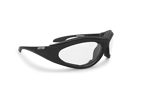 BERTONI Motorradbrille Photochrome Automatische Scheibentönung – mod. 125 Selbsttönend (Selbsttönende)
