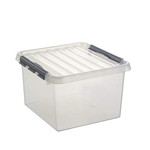 Sunware 6X Q-Line Box - 26 Liter - 400 x 400 x 260mm - transparent/Silber