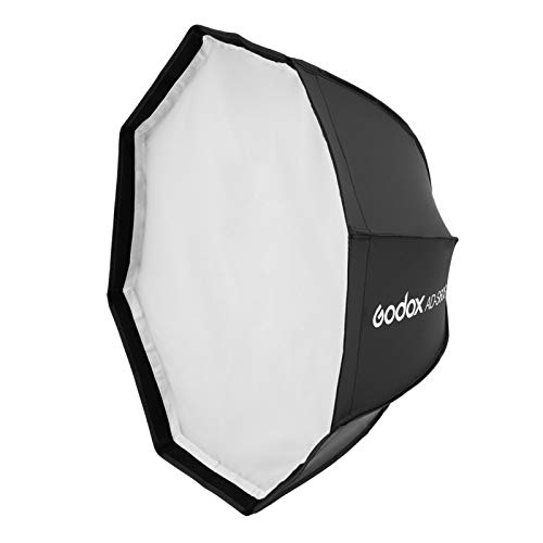 Godox AD-S60S 60 cm achteckiges Studio Softbox Speedlite Speedlight Diffusor Godox-Halterung mit Gitter-Tragetasche Kompatibel mit Godox ML60 und AD300Pro Light für Fotografie-Portrait