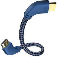 High Speed HDMI Gewinkelt (1,0m) blau/silber