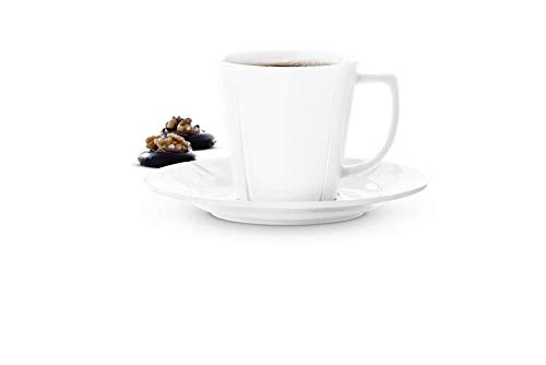 Rosendahl Kaffeetasse mit Untertasse 26 cl Grand Cru klassisches Design, weiss
