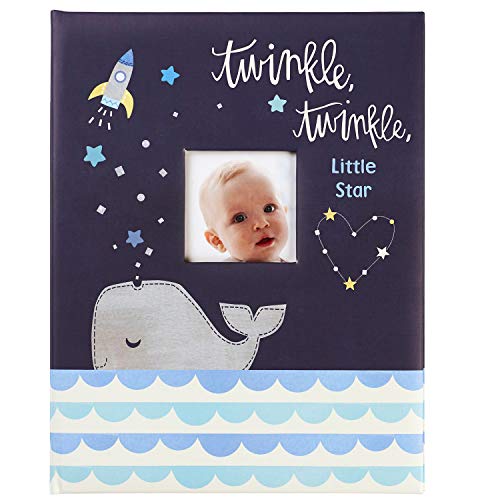 C.R. Gibson Twinkle Twinkle Little Star Erinnerungsbuch für Jungen, 48 Seiten, 23 x 29 cm, Blau