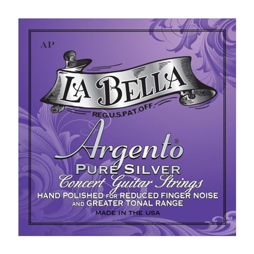 La Bella AP, Argento Pure Silver Hand Polished, Edle Saiten für klassische Gitarre