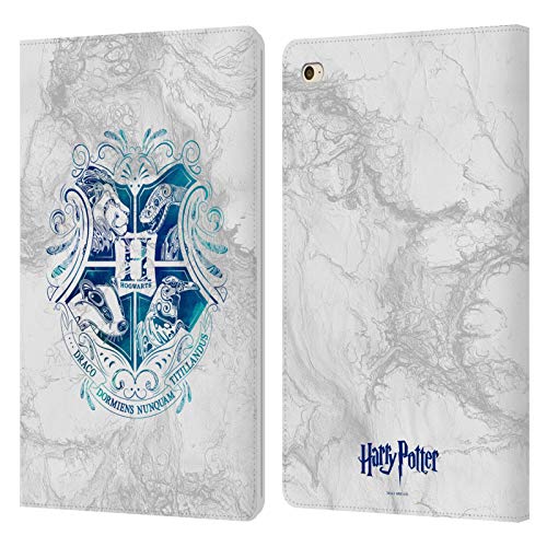 Head Case Designs Offiziell Zugelassen Harry Potter Hogwarts Aguamenti Deathly Hallows IX Leder Brieftaschen Handyhülle Hülle Huelle kompatibel mit Apple iPad Mini 4