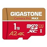 [5 Jahre kostenlose Datenwiederherstellung] GIGASTONE 1 TB Micro SD Karte, Kamera Pro MAX, bis zu 150/140 MB/s, MicroSDXC-Speicherkarte für DJI, Gopro, Insta360, Dashcam, 4K Video, UHS-I A2 V30