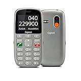Gigaset GL390 GSM - Senioren Handy mit SOS-Notruf-Taste - großem 2,2 Zoll Farbdisplay - einfache Bedienung mit extra großen Einzeltasten - kompaktes Mobiltelefon ohne Vertrag, titan-silber