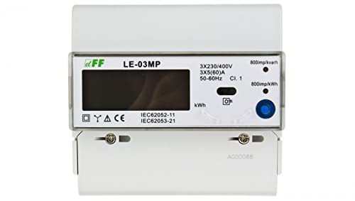 Stromzähler 3-Phasen 60A 230/400V RS-485 MODBUS LCD Display LE-03MP f&f 5908312597216