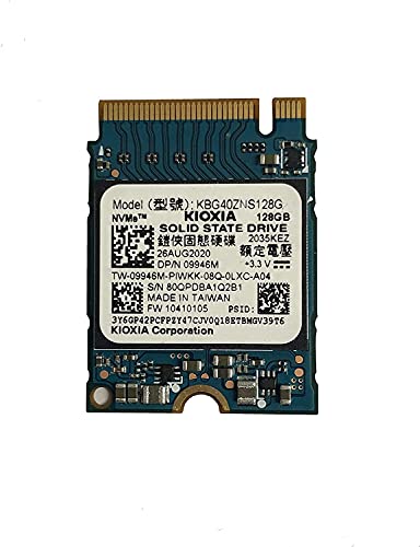 KIOXIA (Toshiba 128GB M.2 2230 PCIe NVMe KBG40ZNS128G, OEM-Paket
