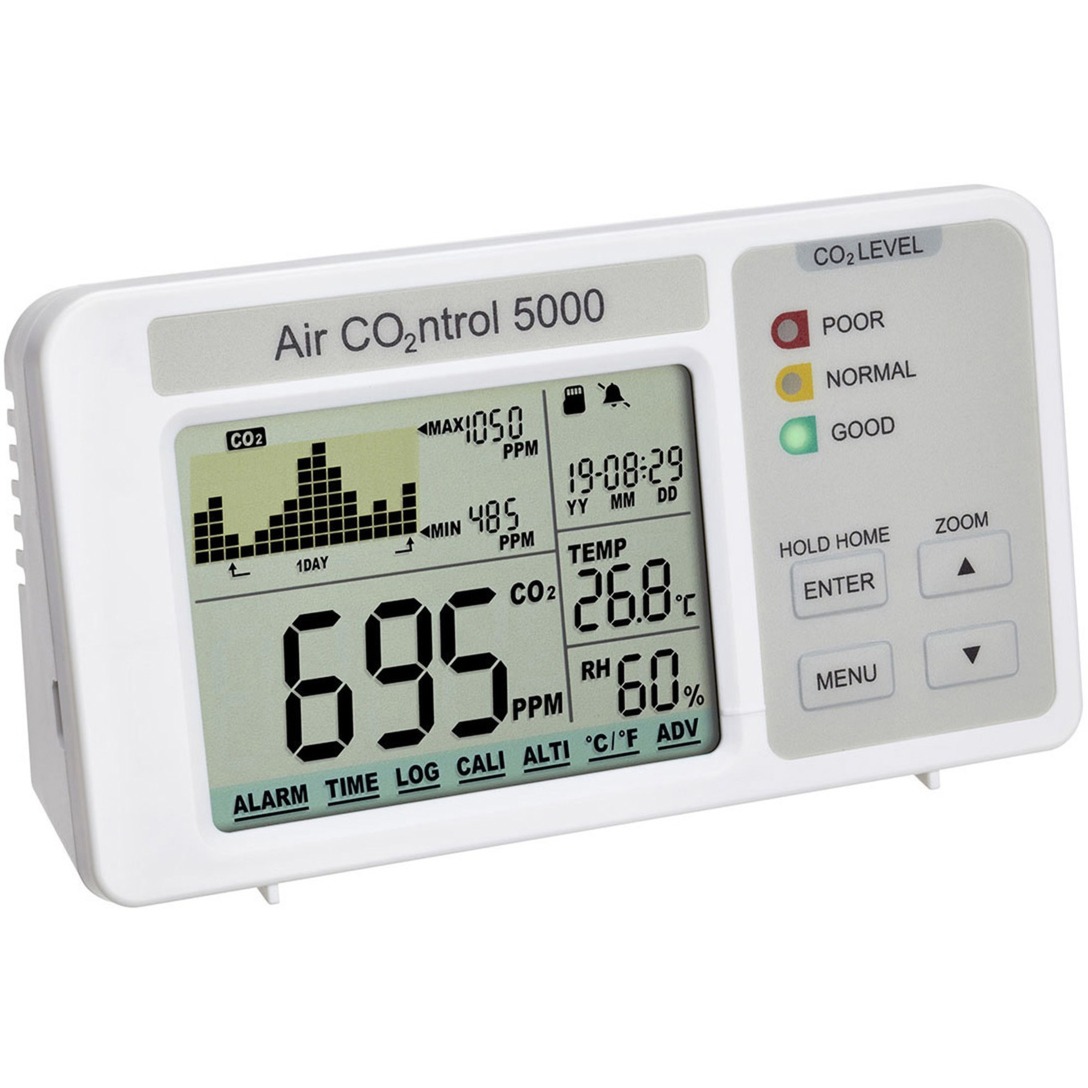 TFA Dostmann AirCo2ntrol 5000 CO2-Anzeige / CO2-Messgerät Weiß