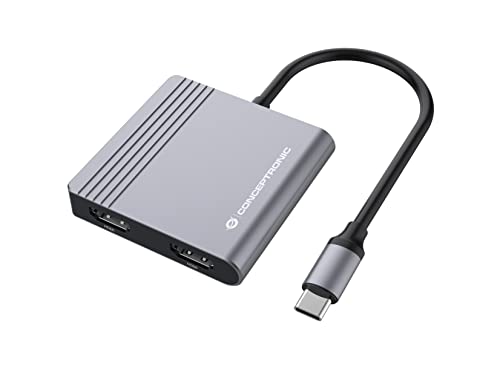 Conceptronic - Dockingstation - USB-C - 2 x HDMI