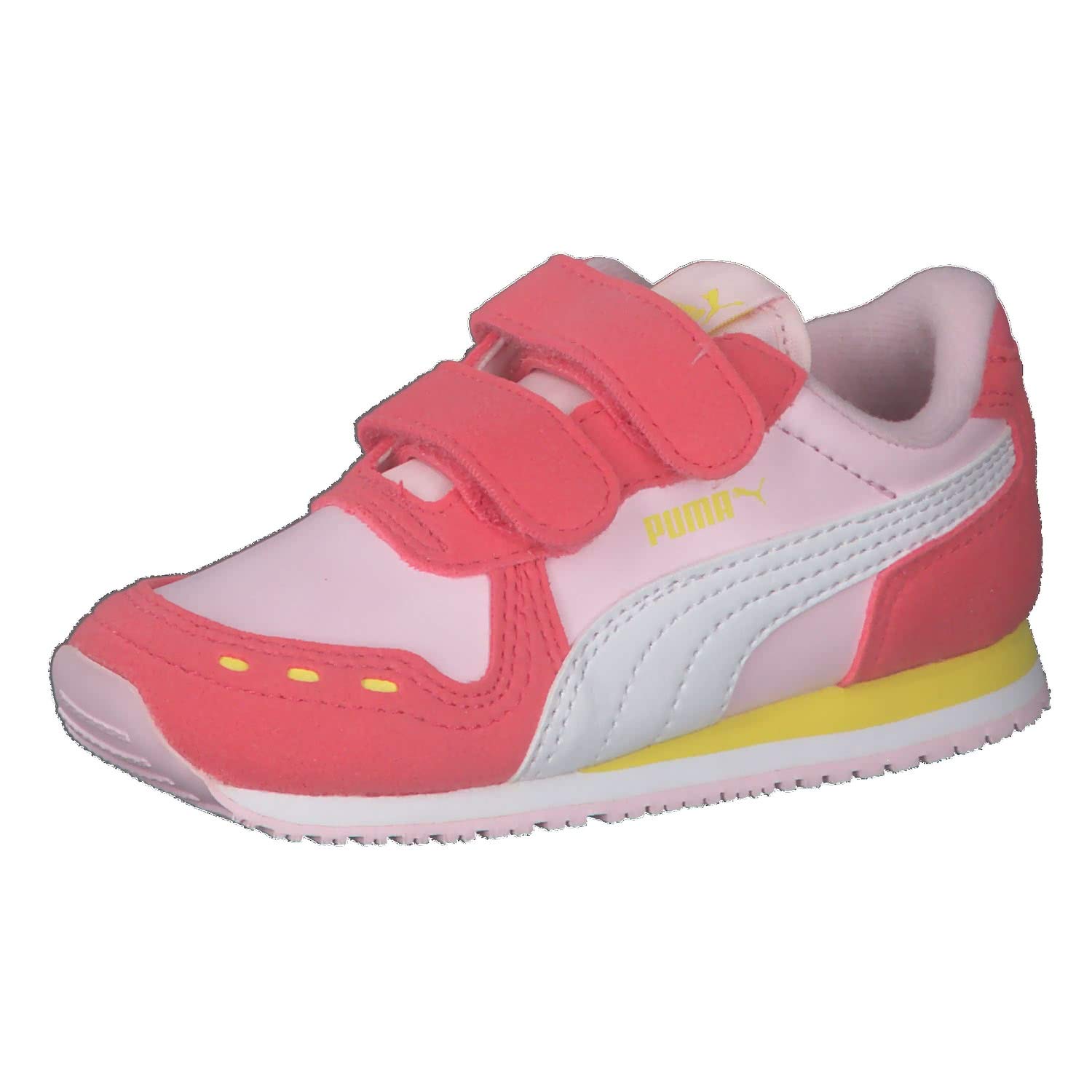 Puma Unisex Baby Cabana Racer SL V INF Sneaker, Pink Lady White-Sun Kissed Coral, 21 EU