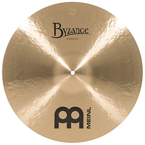 Meinl Cymbals B18MC Byzance Traditional Serie 45,7 cm (18 Zoll) Medium Crash Becken Traditional Finish Handgehämmert