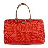 Childhome, Mommy Bag Wickeltasche - Gesteppt - Rot 55x30x40cm Jubiläumsauflage