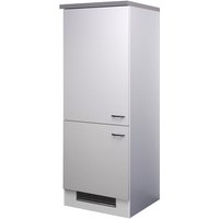 Flex-Well Midi-Kühlschrankumbauschrank UNNA | Umbauschrank für Kühlschrank | 2-türig | Breite 60 cm | Weiß