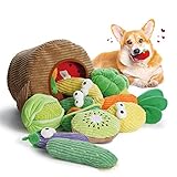 Nocciola Quietschspielzeug für kleine und mittelgroße und große Hunde, Kauspielzeug für aggressive Kauer, 15 Stück