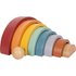 Small Foot Holzbausteine Regenbogen „Safari“ aus Holz, Motorikspielzeug mit 8 Formen, für Kinder ab 12 Monaten, 12318 Toys, Mehrfarbig