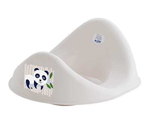 Rotho Babydesign Bio-WC Sitz Panda, 100% Biologisch Abbaubar, 32,6 x 26,3 x 15,8 cm, Organic white